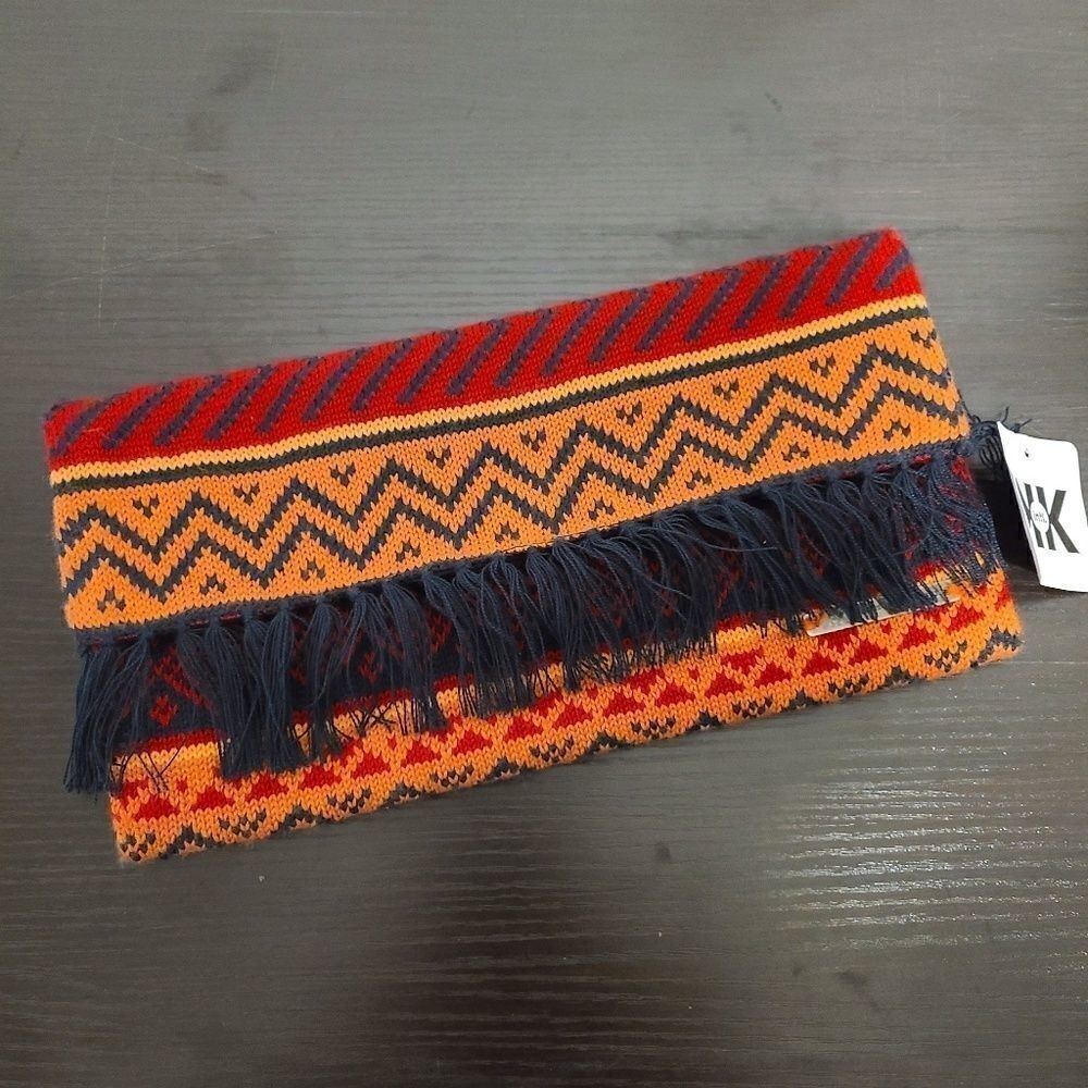 NWT Krochet Kids International Handmade Woven Clutch Ethical